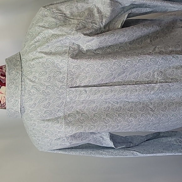 NWOT L.L. BEAN Paisley Pastel ButtonUp Collared Long Wrinkle Resist 100% Cotton - Picture 6 of 8